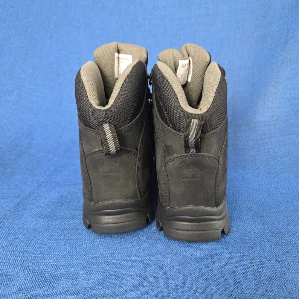 Camel Crown Waterproof Ankle-High All-Terrain Hiking Boots Nubuck Leather Size 9